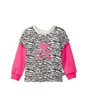 tokidoki Bambino Twofer Long Sleeve Tee (Light Grey)