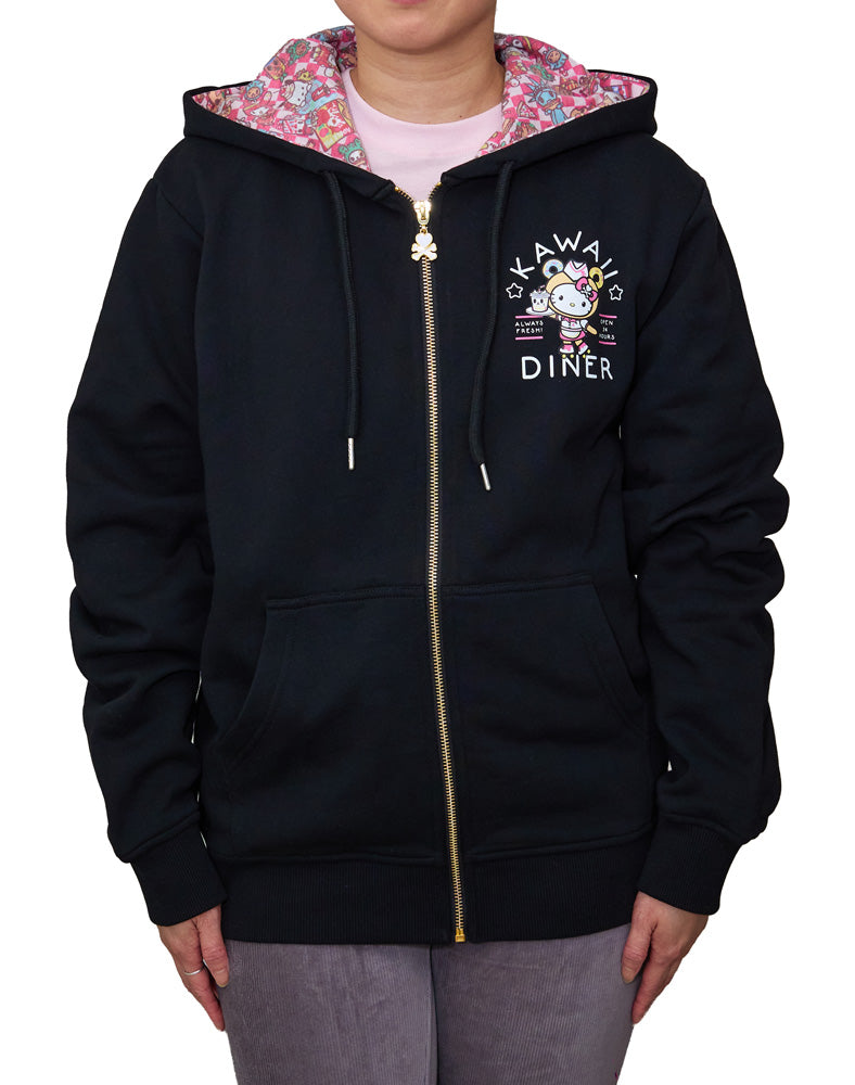 tokidoki x Hello Kitty and Friends Kawaii Diner Hoodie - Image 2