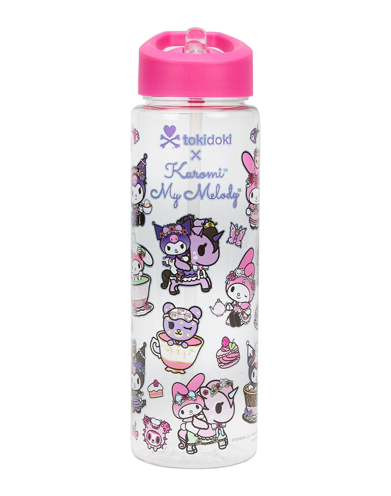 tokidoki x Kuromi & My Melody Garden Party Water Bottle - Image 2