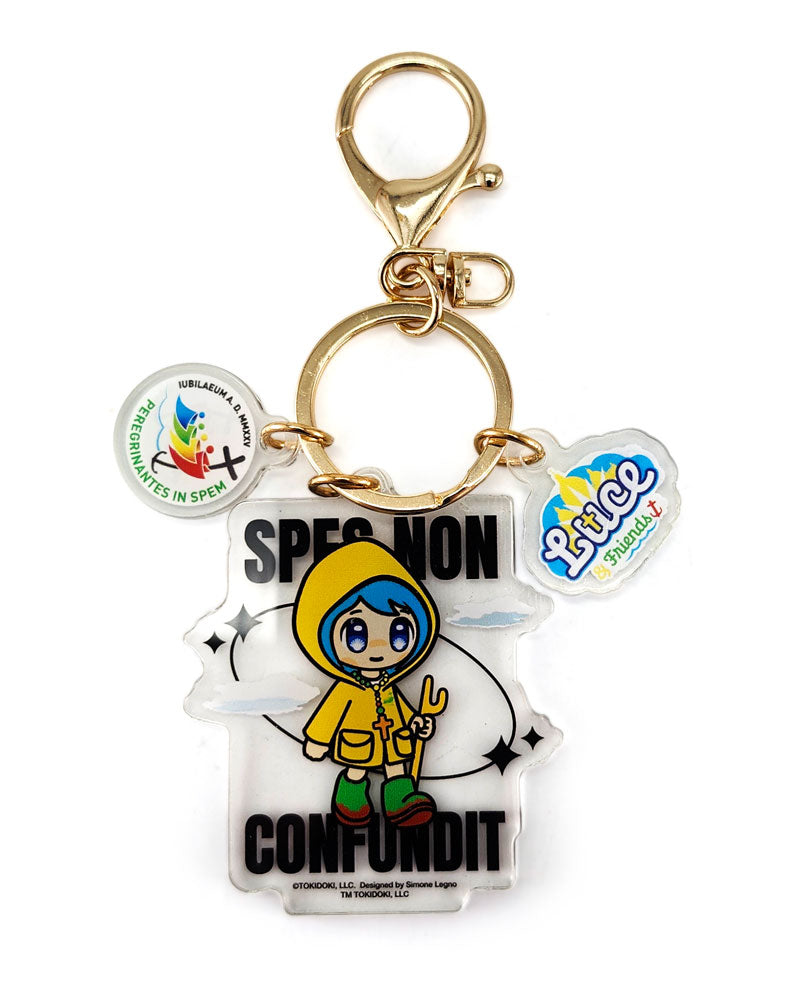 Luce 'Hope does not Disappoint' Acrylic Keychain
