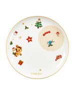 Holiday Wishes 8 Ceramic Plates - Set of two