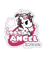 100% Angel Die Cut Sticker