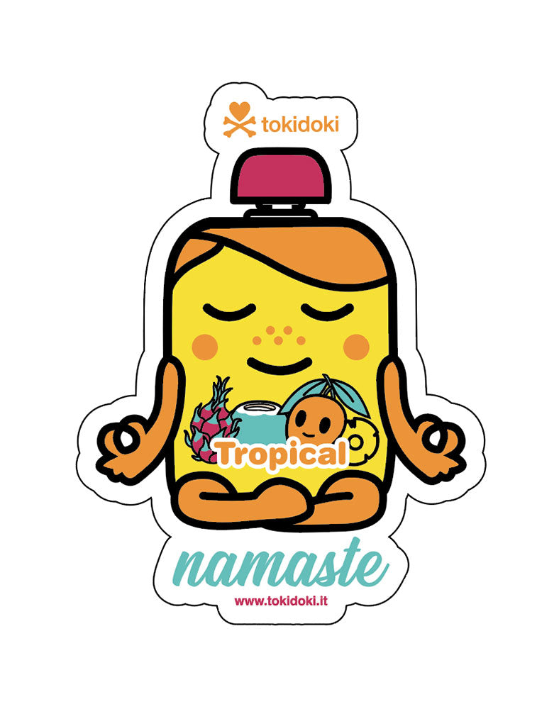Tropical Kawaii Die Cut Sticker