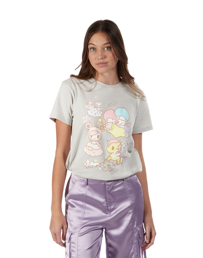 tokidoki x Hello Kitty and Friends Pastel Twin Stars Tee - Image 3
