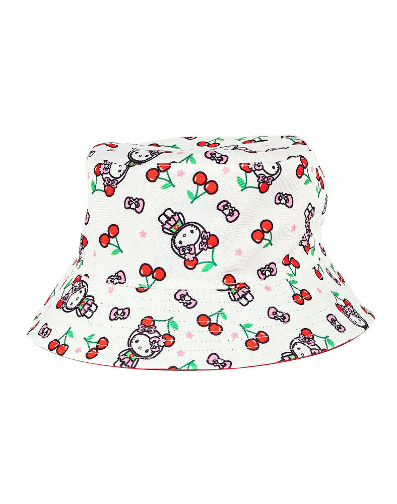 tokidoki x Hello Kitty Cherry Kitty Reversible Bucket Hat - Image 2