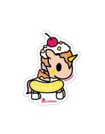 Cherry Top Unicorno Die Cut Sticker