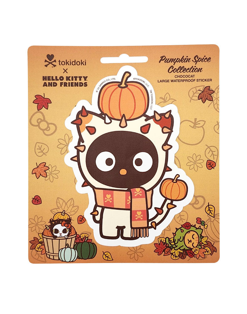 tokidoki x Hello Kitty and Friends Pumpkin Spice Chococat Sticker - Image 2
