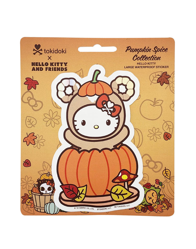 tokidoki x Hello Kitty and Friends Pumpkin Spice Hello Kitty Sticker - Image 2